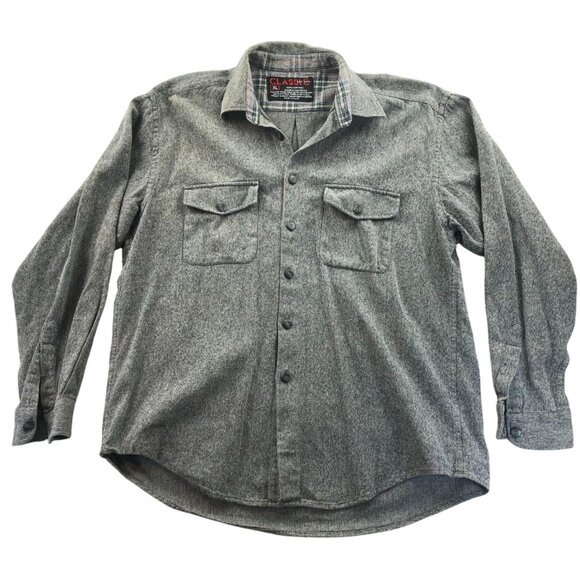Classic Mens Shirt Size XL Gray Long Sleeve Button-Up Casual Classic Cotton - Picture 1 of 11